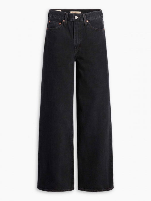 Levi's Blugi Gri Inchis Ribcage Wide Leg Ribcage Femei [6]