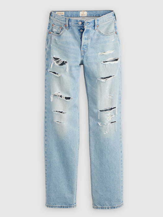 Levi's Blugi Albastri 501 90 Straight Femei [6]