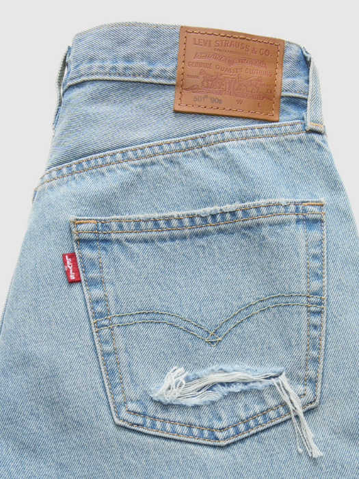 Levi's Blugi Albastri 501 90 Straight Femei [7]