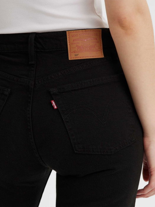 Levi's Blugi Negri 501 CROP Straight Femei [4]