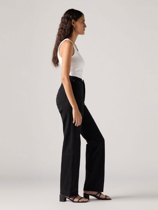 Levi's Женские Джинсы Чёрные Ribcage Full Length Straight [3]