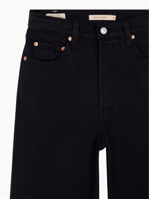 Levi's Blugi Negri Ribcage Full Length Straight Femei [6]