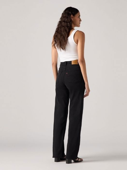 Levi's Женские Джинсы Чёрные Ribcage Full Length Straight [2]