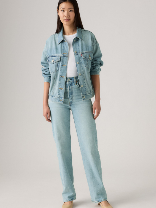 Levi's Джинсы Blasted Stone Clean Psk RIBCAGE Straight [5]