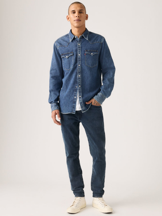 Levi's Мужские Джинсы Тёмные Серые 512 Slim Taper [4]