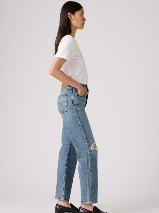 Levi's Blugi Albastri Ribcage Straight Ankle Straight Femei [2]