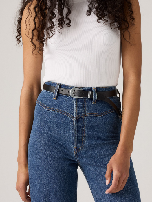 Levi's Blugi Albastri Ribcage Western Yoke Straight Femei [5]