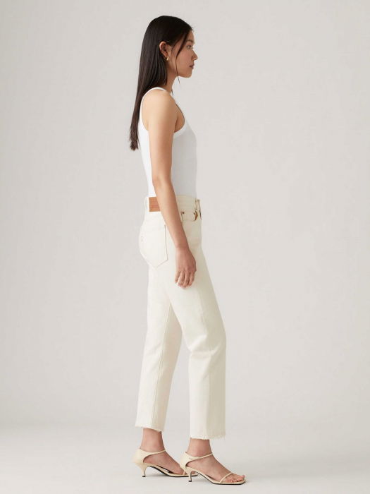 Levi's Женские Джинсы Кремовые 501 CROP Straight [6]