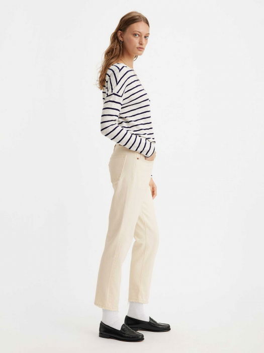 Levi's Женские Джинсы Кремовые 501 CROP Straight [5]