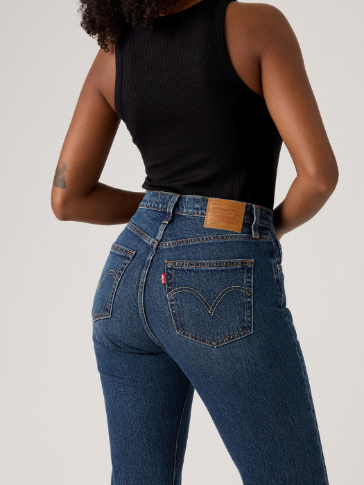 Levi's Blugi Navy 501 Curve Straight Femei [5]