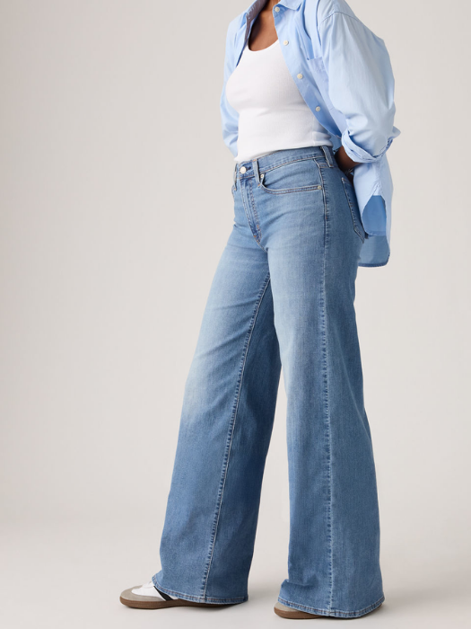 Levi's Blugi Albastri 728 Wide Leg Femei [5]