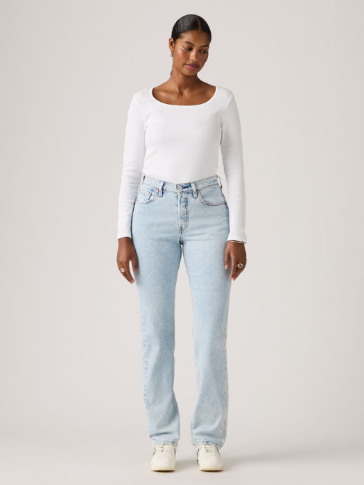 Levi's Blugi Curious Dawn Lightweight 501 Curve Straight Femei [3]