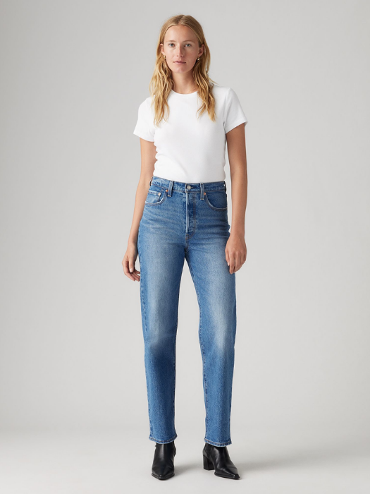 Levi's Женские Джинсы Синие RIBCAGE Straight [1]