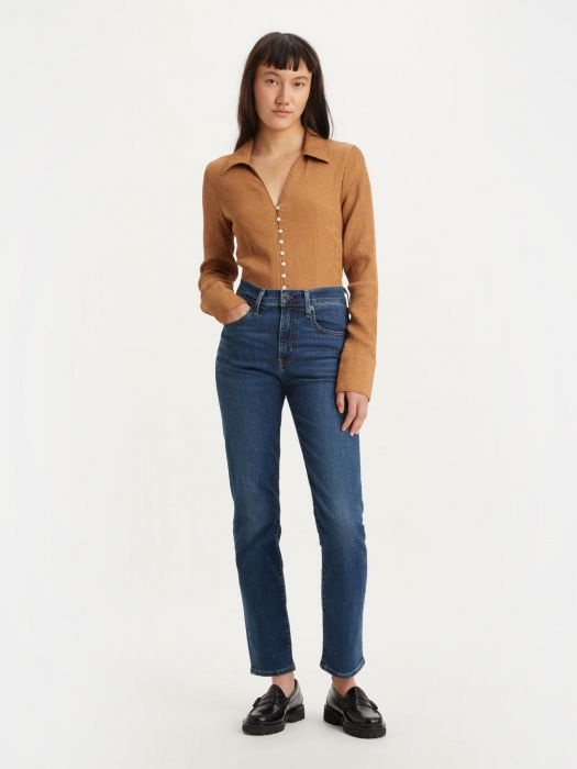 Levi's Женские Джинсы Темно-Синие 724 Straight [1]