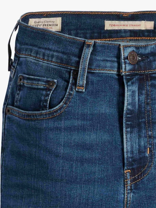 Levi's Blugi Navy 724 Straight Femei [7]