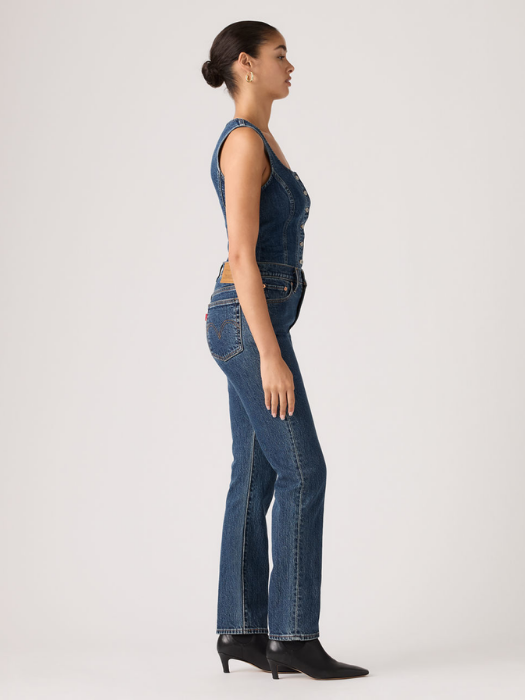 Levi's Blugi Albastri WEDGIE SLIM Slim Femei [2]