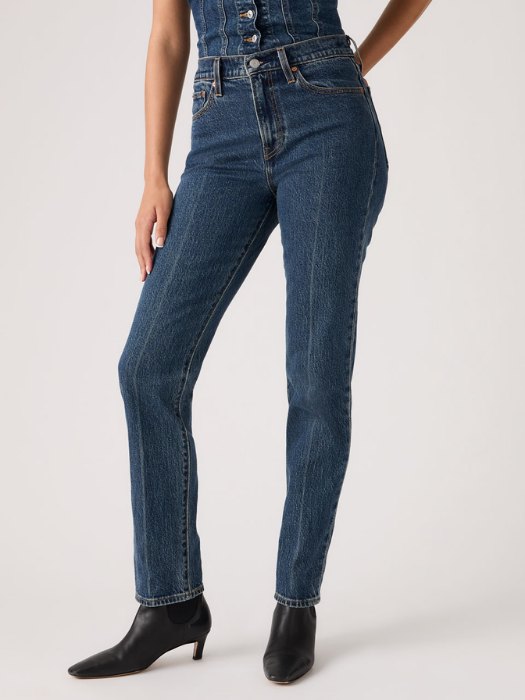 Levi's Blugi Albastri WEDGIE SLIM Slim Femei [5]