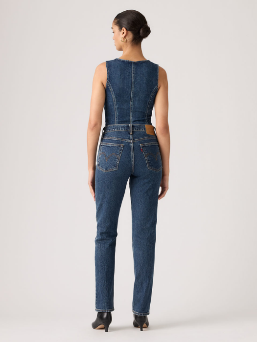 Levi's Blugi Albastri WEDGIE SLIM Slim Femei [4]