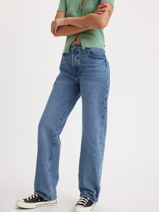 Levi's Женские Джинсы Тёмные Серые 501 90 Straight [5]