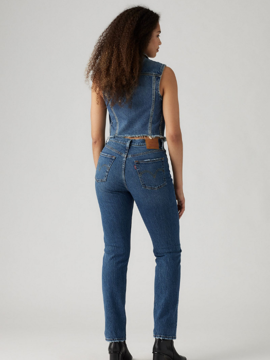 Levi's Женские Джинсы Синие 501 Straight [3]
