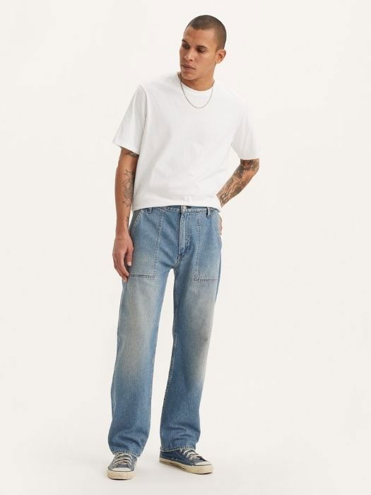 Levi's Мужские Джинсы Светло-Синие 555 Relaxed Straight [4]