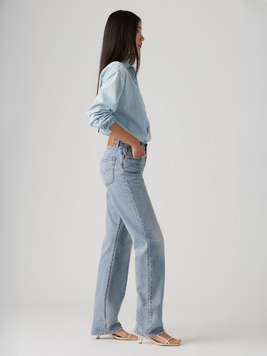 Levi's Женские Джинсы Светло-Синие 501 90 Straight [3]