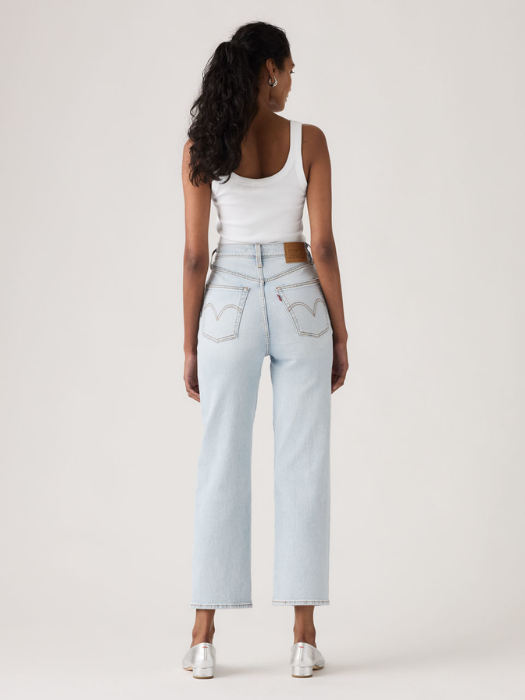 Levi's Blugi Albastri Ribcage Straight Ankle Straight Femei [3]