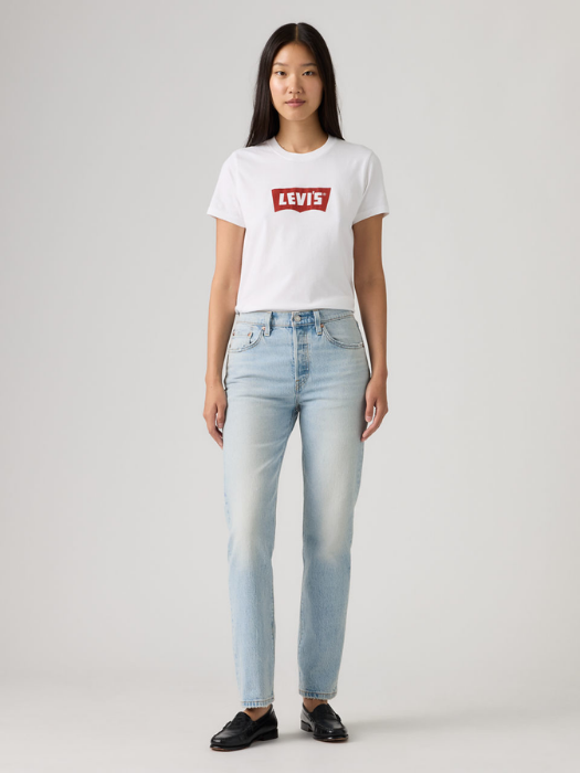 Levi's Женские Джинсы Светло-Синие 501 Straight [3]