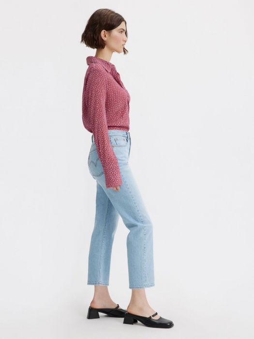 Levi's Blugi Albastri Deschisi Wedgie Straight Straight Femei [4]