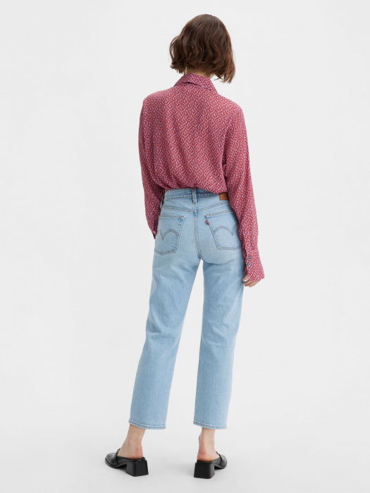 Levi's Blugi Albastri Deschisi Wedgie Straight Straight Femei [3]