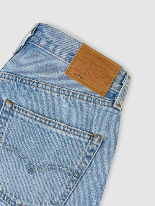 Levi's Blugi Albastri Deschisi 501 90 Straight Femei [7]