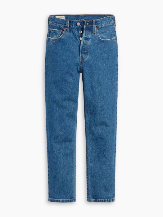 Levi's Blugi Albastri 501 CROP Straight Femei [9]