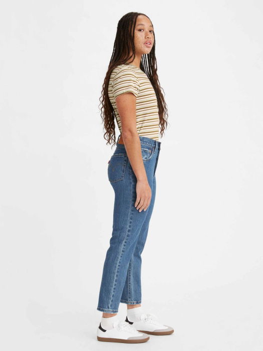 Levi's Blugi Albastri 501 CROP Straight Femei [7]