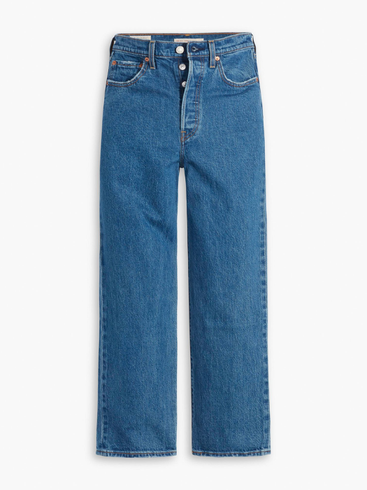 Levi's Blugi Albastri Ribcage Straight Ankle Straight Femei [7]