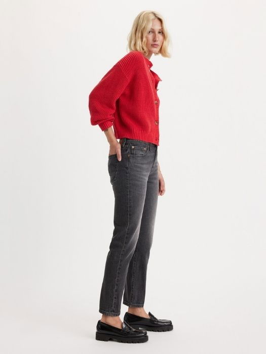 Levi's Женские Джинсы Тёмные Серые 501 CROP Straight [3]