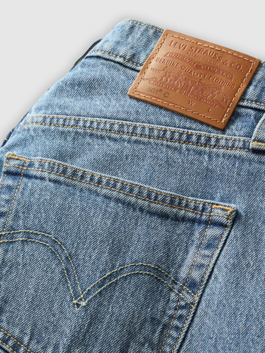 Levi's Blugi Albastri 501 Straight Femei [7]