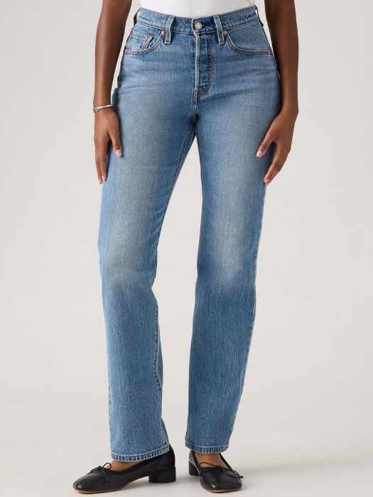 Levi's Blugi Albastri 501 Straight Femei [5]