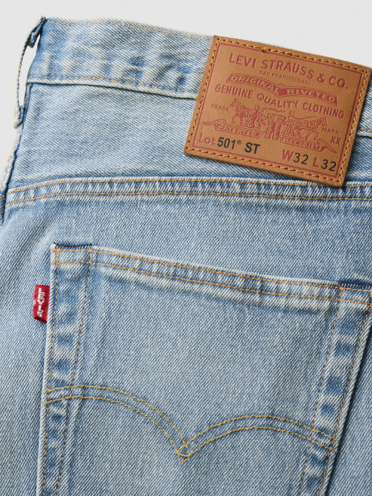 Levi's Blugi Albastri Deschisi 501 slim taper Slim Taper Barbati [7]