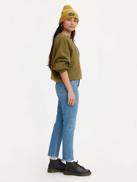 Levi's Женские Джинсы Синие 501 CROP Straight [9]