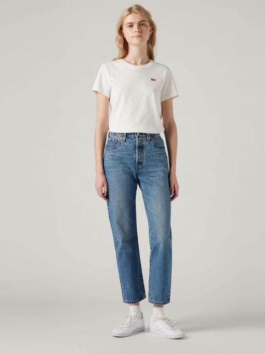 Levi's Женские Джинсы Синие 501 CROP Straight [1]