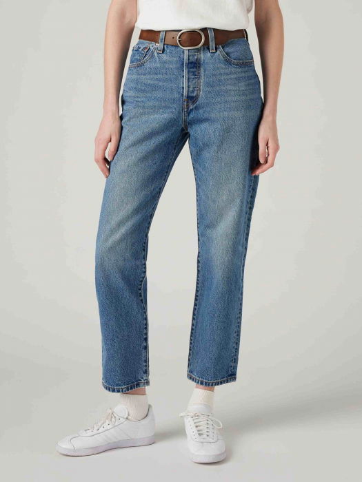 Levi's Женские Джинсы Синие 501 CROP Straight [7]