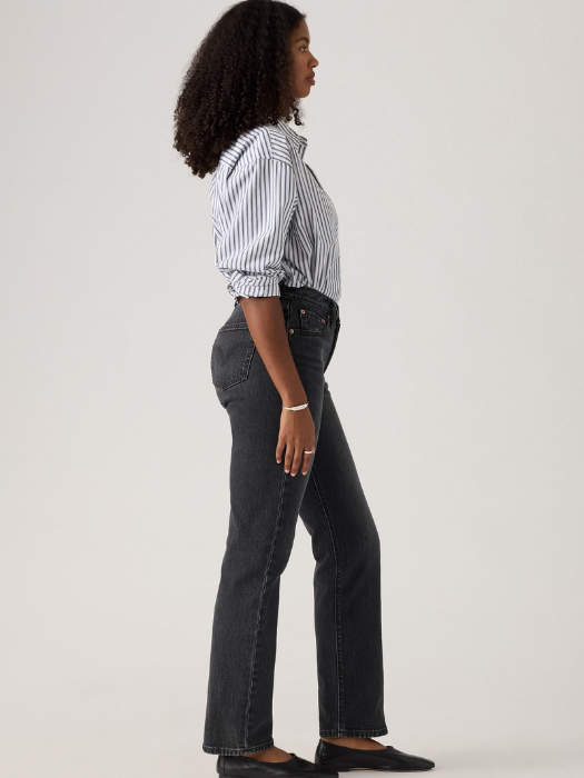 Levi's Blugi Gri Inchis 501 Curve Straight Femei [2]