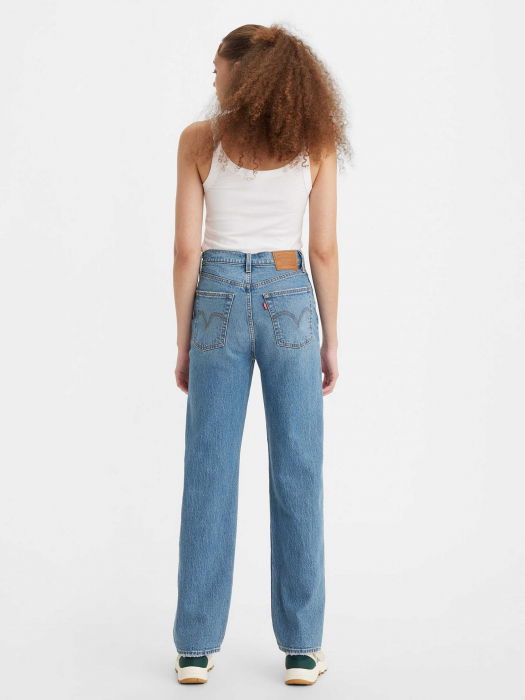 Levi's Женские Джинсы Синие Ribcage Full Length Straight [2]