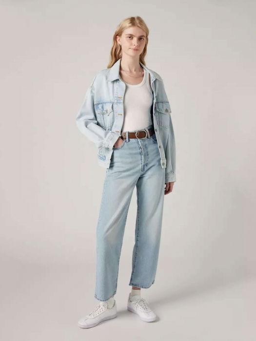 Levi's Женские Джинсы Светло-Синие Ribcage Straight Ankle Straight [1]