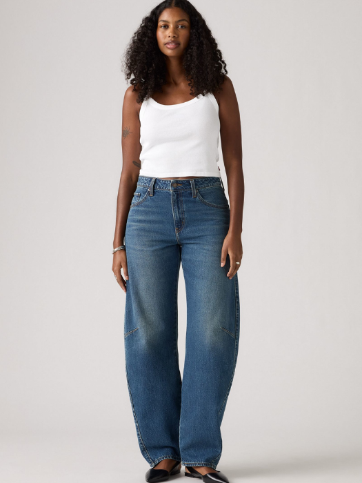 Levi's Blugi Navy Baggy Dad Barrel Baggy Femei [2]