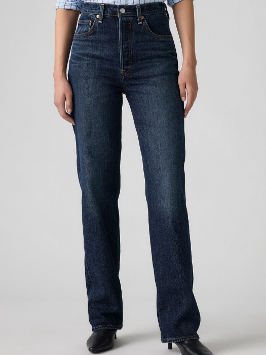 Levi's Джинсы Navy Ribcage Full Length Straight [5]