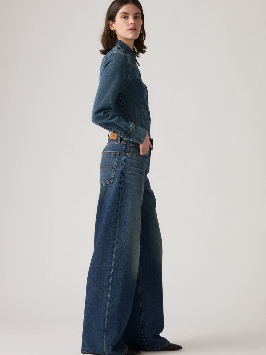 Levi's Blugi Navy Xl Straight Straight Femei [3]