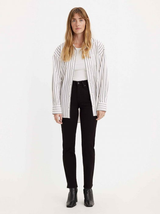 Levi's Женские Джинсы Чёрные 724 Straight [1]