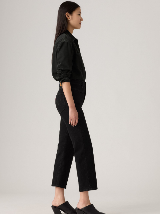 Levi's Blugi Negri Ribcage Western Straight Femei [2]