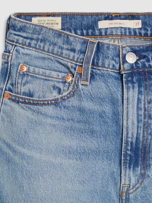 Levi's Женские Джинсы Синие RIBCAGE BELL Flare [6]